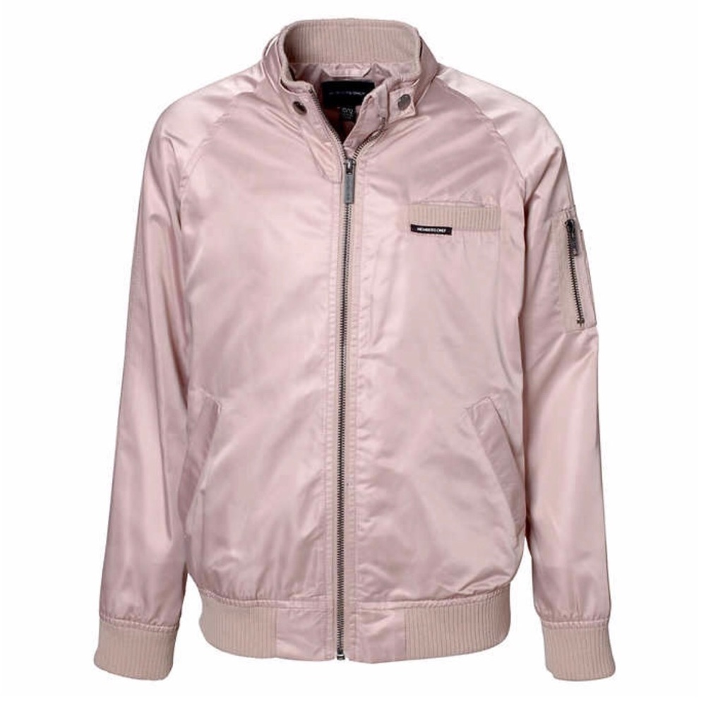 Members Only Girls Pink Blush Satin Jacket
